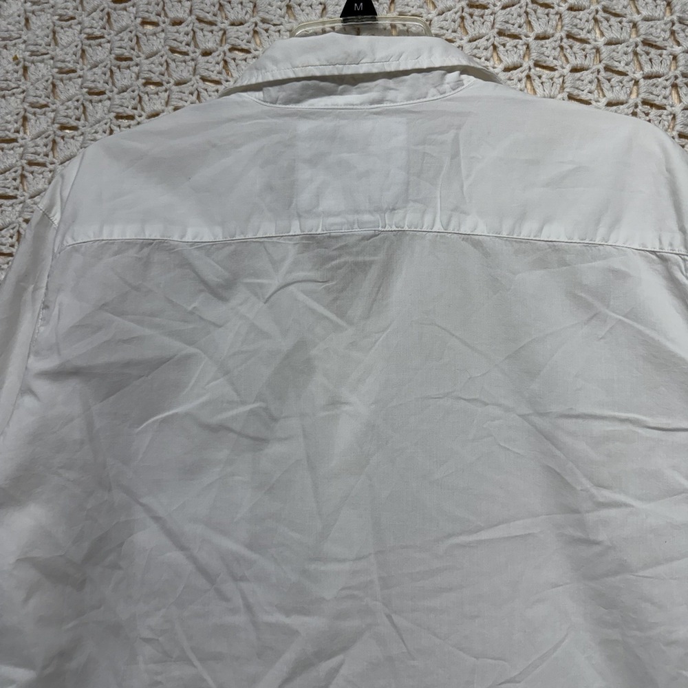 Frank & Eileen Joedy Super Luxe Shirt Women XL White Buttonup V Neck Long Sleeve - Picture 7 of 8